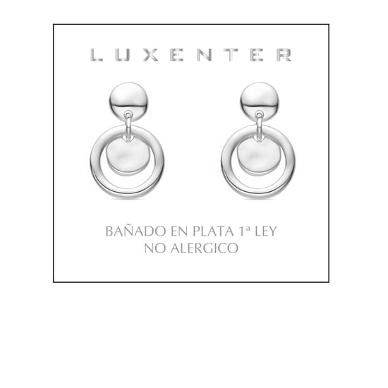 Pendientes Luxenter acabados en rodio - Issum - Image 2