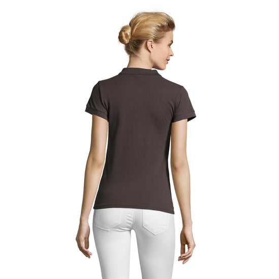 SOLS Womens/Ladies Perfect Polo Shirt (Dark Grey Solid) - Image 2
