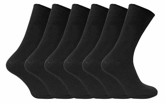 6 Pares de Calcetines de Algodón Transpirables y No Elásticos para Hombre. - Image 1