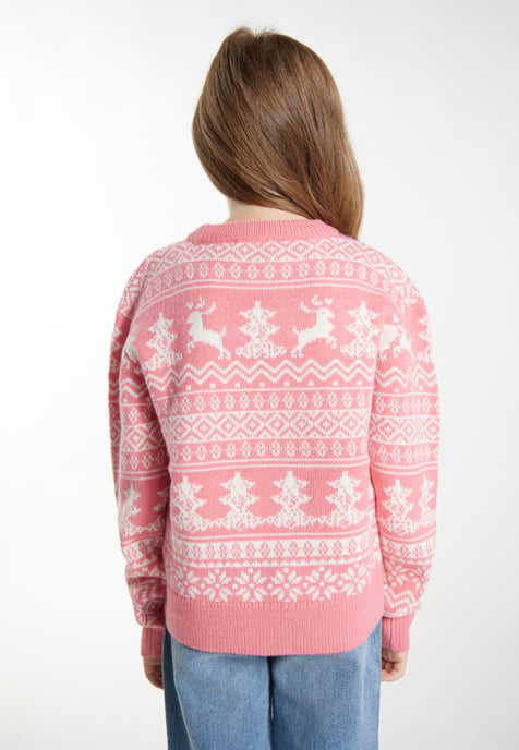 Mymo Pullover pink white - Image 4
