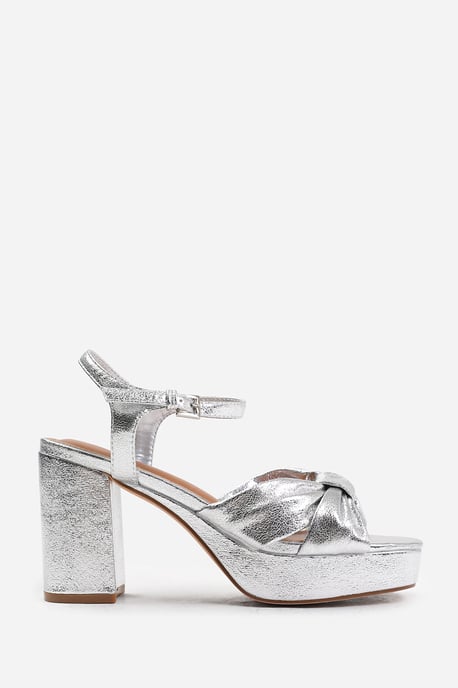 Wheres That From Womens 'Madon' Mid Block Heel With Plaftorm And Bow Detailing