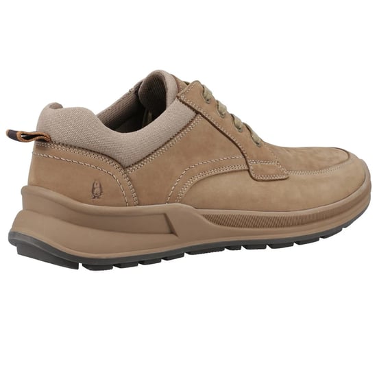 Hush Puppies Mens Adam Nubuck Lace Up Trainers (Taupe) - Image 2