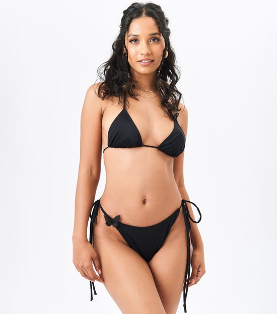 Bikini con lazo lateral y detalle de mariposa - Image 1