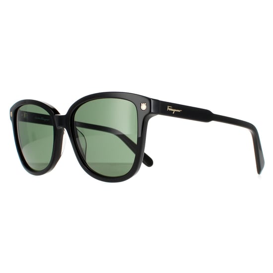Salvatore Ferragamo Cuadrado Señoras Negro Vegetal SF815s - Image 2