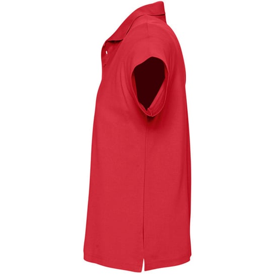 SOLS Mens Summer II Pique Short Sleeve Polo Shirt (Red) - Image 3