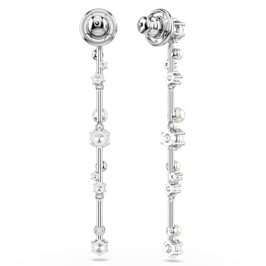 Swarovski 'Constella Bars' Women's Base Metal Drop Earrings - Silver 5705614 - Image 4