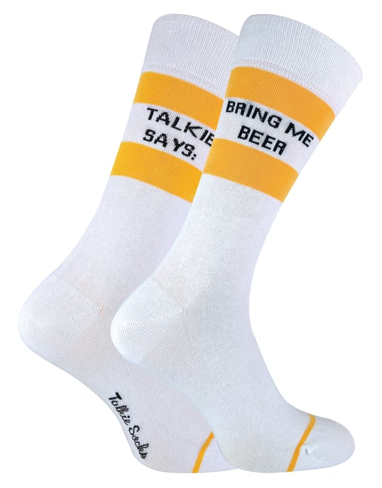 TALKIE SOCKS - Calcetines de algodón unisex Bring Me Beer & Vodka - Image 1