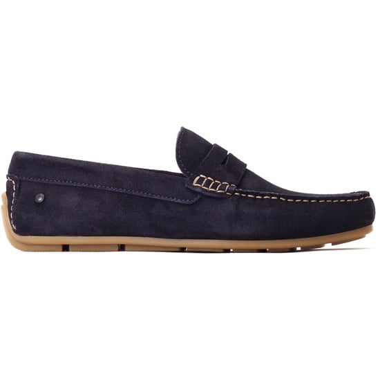 Base London Collins Leather Men's Navy Loafers - Image 5