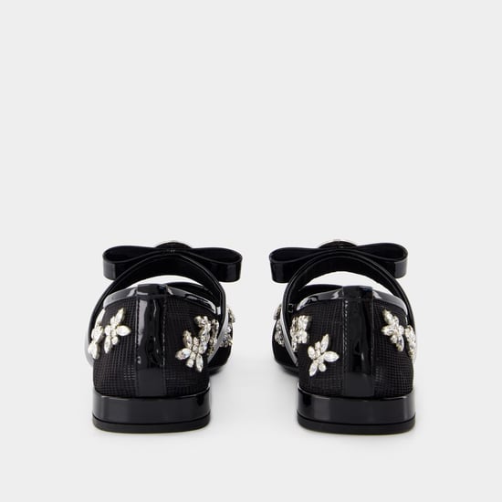 Versace Zapatos con plataforma Gianni Ribbon - - Piel - Negro - Image 2