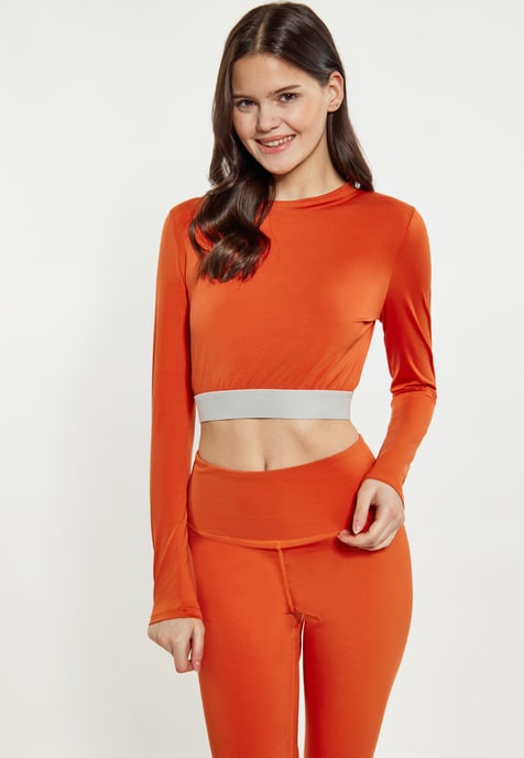 Mymo longsleeve women orange - Image 3