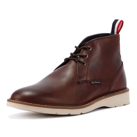 Ben Sherman Hampton Leather Men's Burgundy Boots - Image 3
