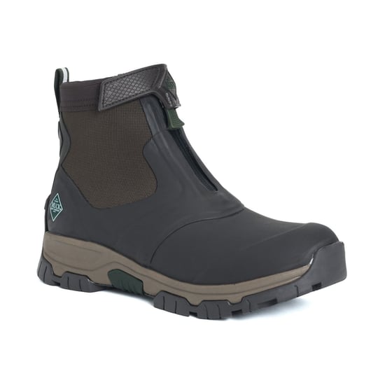 Muck Boots Apex Mid Zip Rubber Dark Brown Wellington Boots - Image 1