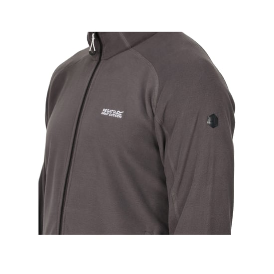Regatta Mens Hadfield Full Zip Fleece Jacket (Seal Grey) - Image 3