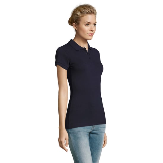 SOLS Womens/Ladies Perfect Polo Shirt (French Navy) - Image 3