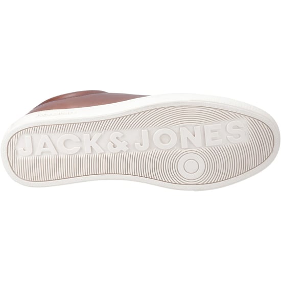 Jack & Jones Galaxy Leather Men's Cognac Trainers - Image 3