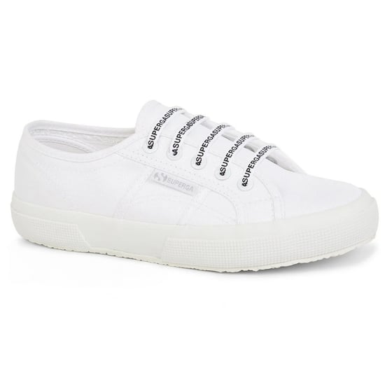 Superga Logo Cotton Shoe Laces (White) - Image 1