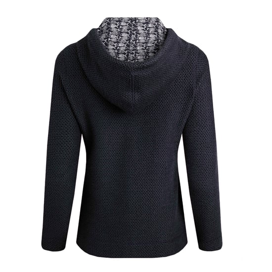 Weird Fish Womens/Ladies Chicoa Macaroni Full Zip Hoodie (Navy) - Image 2