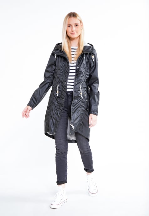 Schmuddelwedda raincoat women black - Image 2