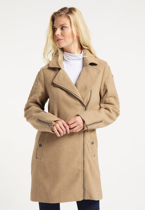 Dreimaster Coat women beige melange - Image 3