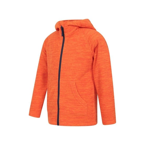 Mountain Warehouse Childrens/Kids Snowdonia Microfleece Full Zip Hoodie (Orange) - Image 3