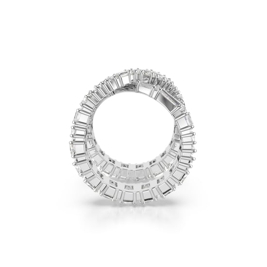 Swarovski 'Hyperbola' Women's Base Metal Ring - Silver 5677632 - Image 4