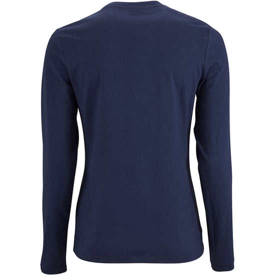 SOLS Womens/Ladies Imperial Long Sleeve T-Shirt (French Navy) - Image 2