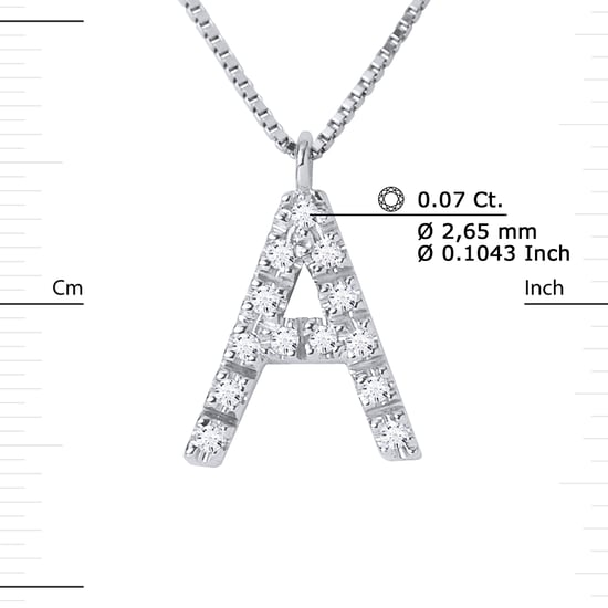 DIADEMA - Necklace with Diamonds - A - White Gold - Chaine Véntienne