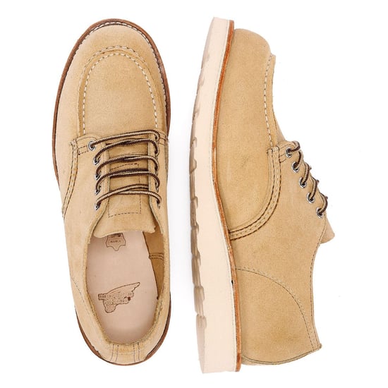Red Wing Shoes Shop Moc Oxford 8092 Men's Beige Hawthorne Prairie Shoes - Image 6