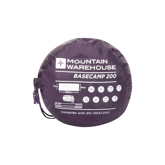 Mountain Warehouse Basecamp 200 Summer Sleeping Bag (Purple) - Image 6