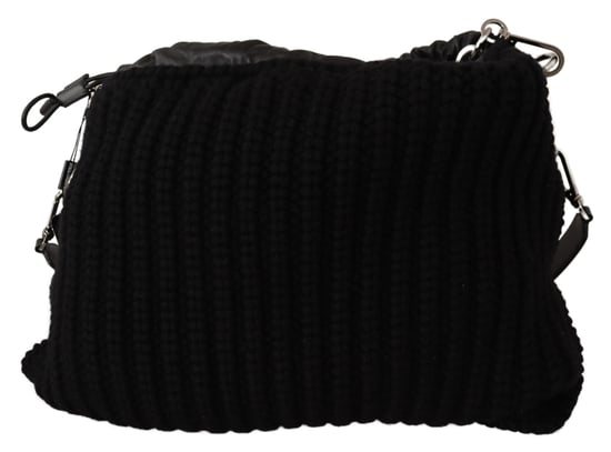 Bolso de hombro cruzado de cachemira negro de mujer de Dolce & Gabbana - Image 5