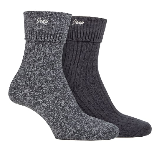 Calcetines con puño giratorio para mujer, cómodos calcetines de poliéster de alto rendimiento - Carbón / Pizarra - Image 1