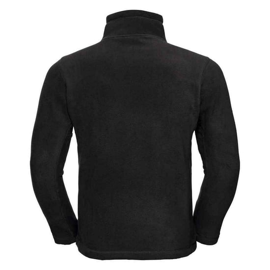 Russell Mens Quarter Zip Outdoor Fleece Top (Black) - Image 2