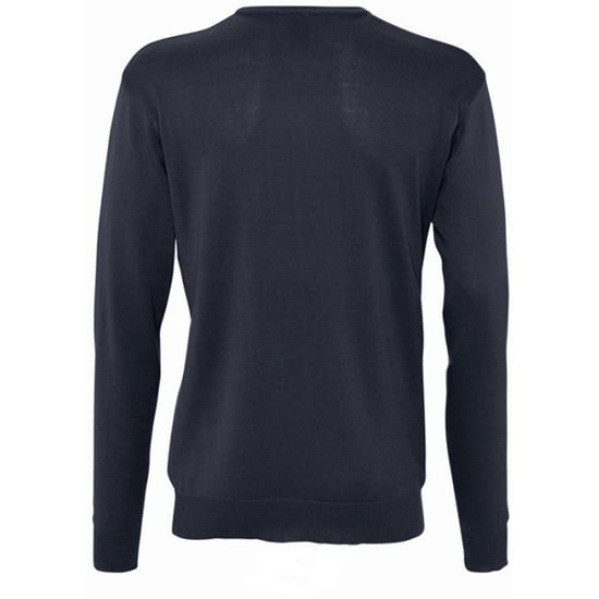 SOLS Mens Galaxy V Neck Sweater (Navy) - Image 1