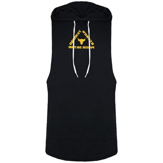 Under Armour Project Rock Mens Black Sleeveless Hoodie