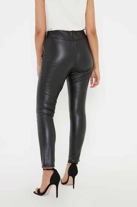 Petite Faux Leather Leggings - Image 3