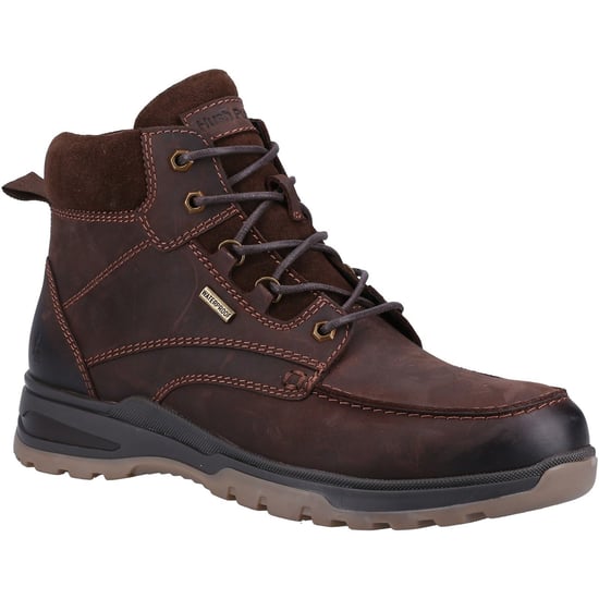Hush Puppies Palmer Leather Men's Brown Boots - Image 1