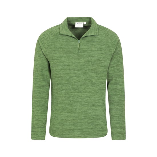 Mountain Warehouse Mens Snowdon II Fleece Top (Bright Green) - Image 2
