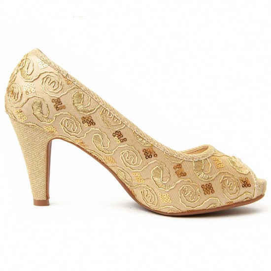 Zapato de Tacón Montevita Unne77 en Oro - Image 2