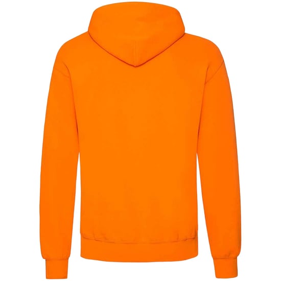 Fruit Of The Loom Unisex Adults Classic Hooded Sweatshirt (Orange) - Image 2