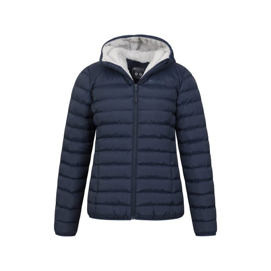 Mountain Warehouse Womens/Ladies Faux Fur Lined Padded Jacket (Navy) - Image 5