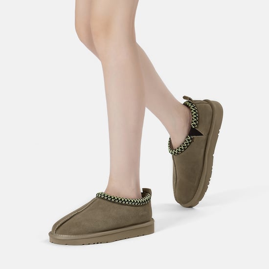 EVER AU Mujer Pantuflas De Piel - Wigeon - Image 2