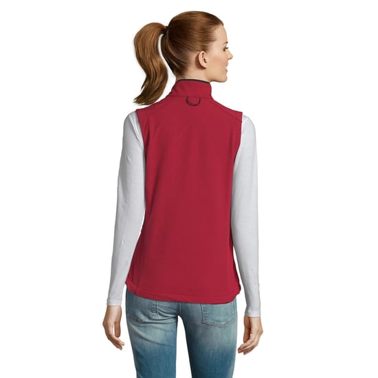 SOLS Womens/Ladies Rallye Softshell Sleeveless Gilet (Red) - Image 2