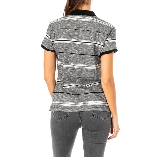 Women's short-sleeved polo shirt with lapel collar LWP005
