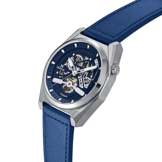 Reloj Automático Heritor Amadeus Semi Esqueleto con Correa de Cuero - Image 2