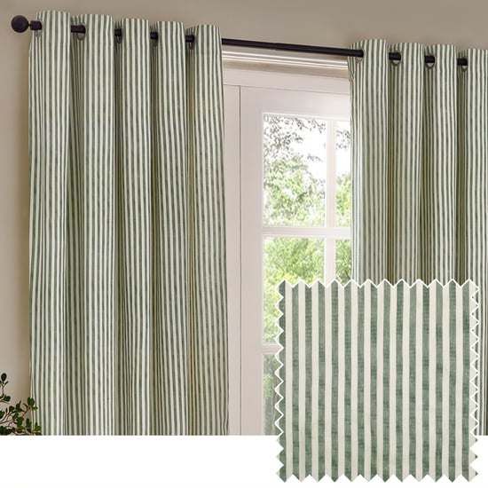 Cortinas de Algodón con Ojetes a Rayas Hebden de Yard - Image 1