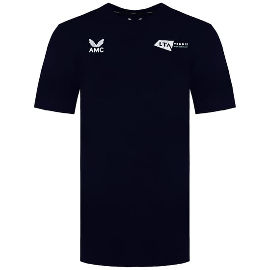 Castore LTA Logo Mens Navy Tennis Top - Image 1