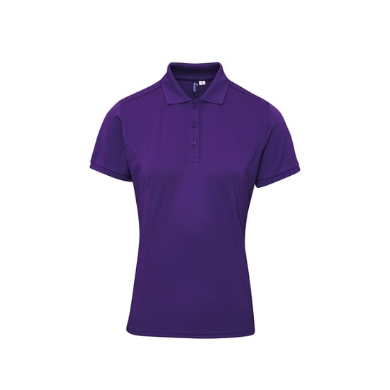 Premier Womens/Ladies Coolchecker Plus Piqu Polo With CoolPlus (Purple) - Image 1