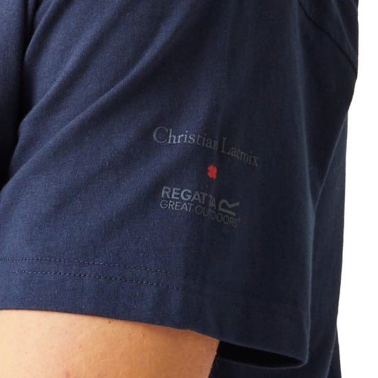 Regatta Mens Christian Lacroix Aramon Beetle T-Shirt (Navy) - Image 6