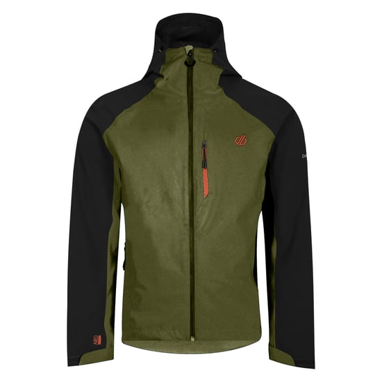 Dare 2B Mens Mountain Series Waterproof Jacket (Olive Green/Black) - Image 3