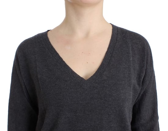 Suéter de manga corta gris de Costume National para mujer - Image 3